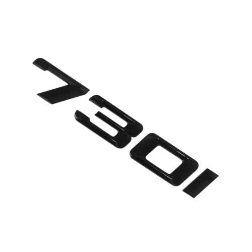 BMW 730i Rear Lettering For Lid Trunk, Badge, Emblem, 7 Series, Gloss Black