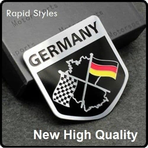 GERMANY Chequered Flag For vw audi bmw Car Badge Emblem Sticker Decal Car (94)