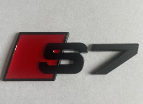 Black Audi S7 badgeâ€™s