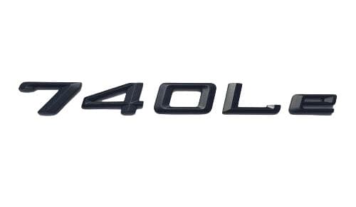 BMW 740Le Rear Lettering For Lid Trunk, Badge, Emblem, 7 Series, Matt Black