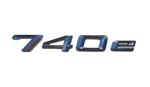 BMW 740e Rear Lettering For Lid Trunk, Badge, Emblem, 7 Series, Chrome