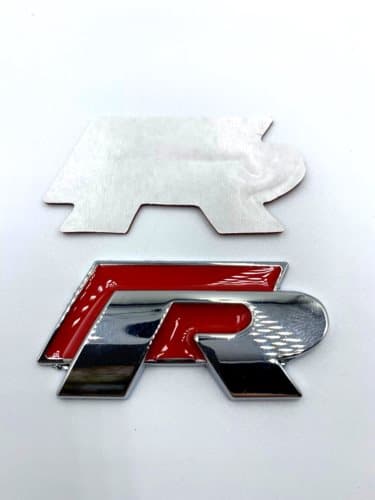 R Chrome RED Badge fit for VW Volkswagen Golf Polo Scirocco Sticker