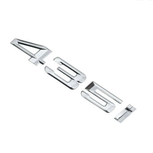 BMW 435i Rear Lettering For Lid Trunk, Badge, Emblem, 4 Series, Chrome