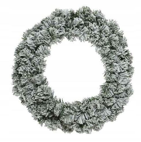 Julkransdekoration med snö 60 cm