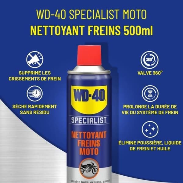WD-40 - Motorcykelbromsrengörare 500Ml