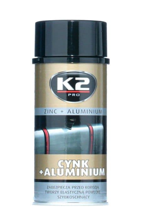 Degrippant - smörjmedel K2 - L352 - ZINK+SPRAY ALUMINIUM 400ML