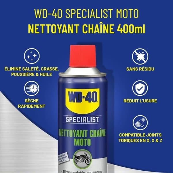 WD-40 - Motorcykel Kedjerengöring 400Ml