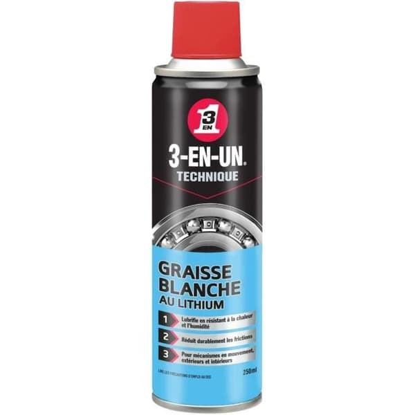 3-I-ETKNIK Vit Lithium Grease aerosol - 250 ml