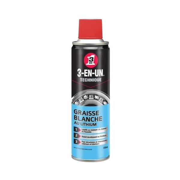 3-I-ETKNIK Vit Lithium Grease aerosol - 250 ml