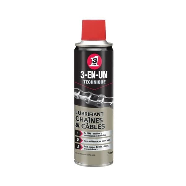 TEKNISK 3-I-ET Kedja och kabel Smörjmedel aerosol - 250 ml