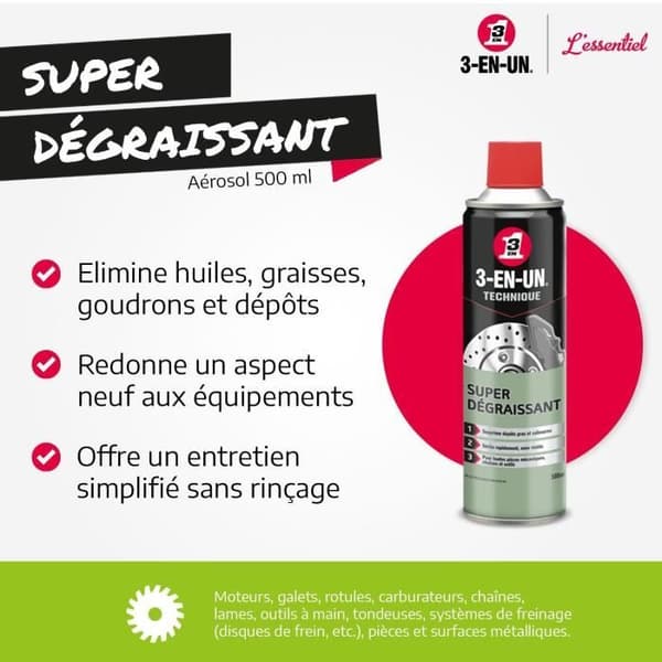 3-I-ONE TEKNIK Super Degreaser Aerosol - 500 ml