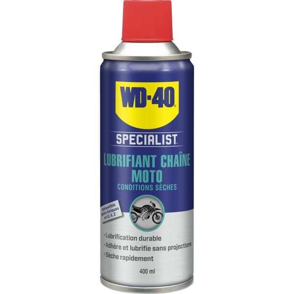 WD-40 - Motorcykelkedjas smörjmedel torra förhållanden 400Ml