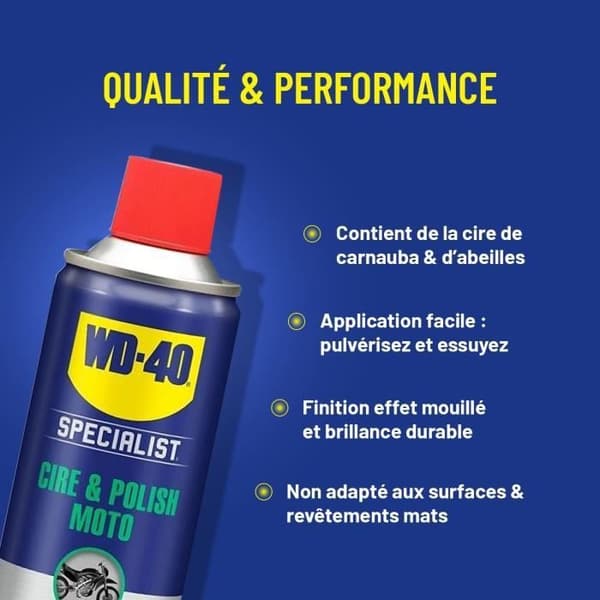 WD-40 - Motorcykelvax &amp; Polish 400Ml