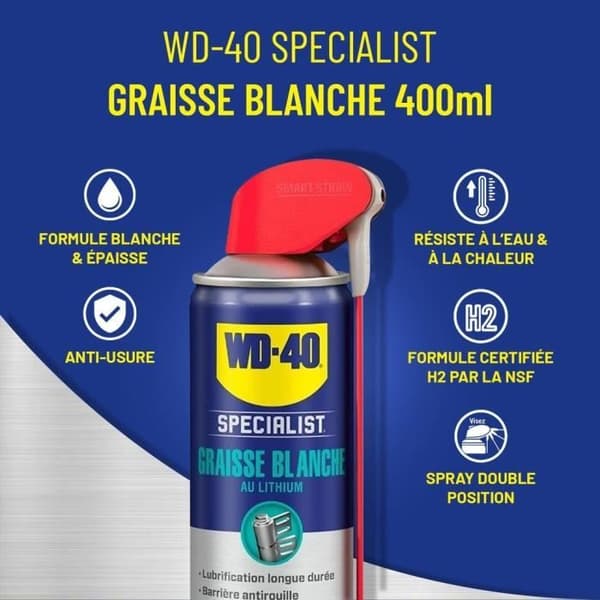 Vitt litiumfett WD-40 Specialist 400ml
