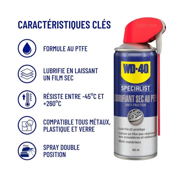 Torrt PTFE-smörjmedel WD-40 Specialist 400ml