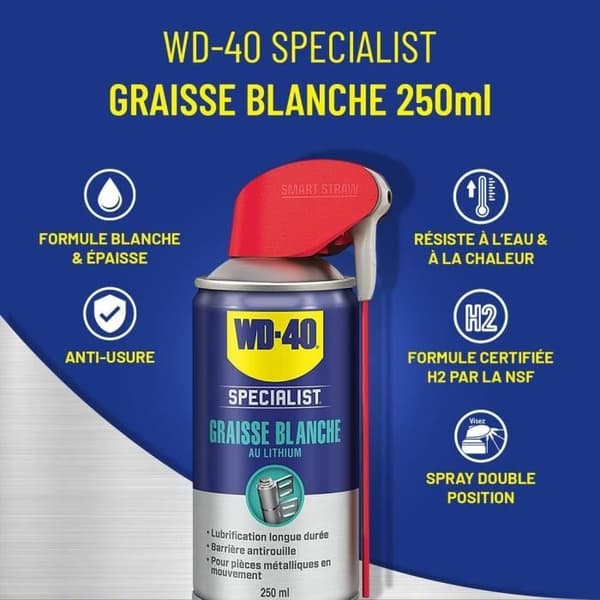 WD-40 SPECIALIST White Lithium Grease aerosol - 250 ml
