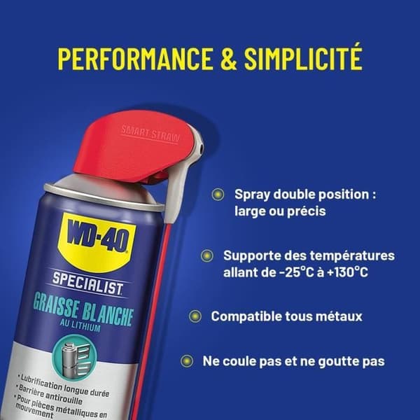 WD-40 SPECIALIST White Lithium Grease aerosol - 250 ml