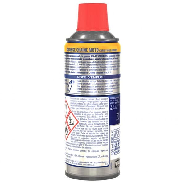 WD-40 - Motorcykelkedja Fett våta förhållanden 400Ml