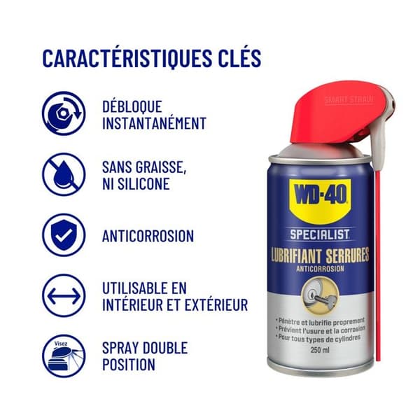 WD-40 Specialist Lock Lubricant 250ml