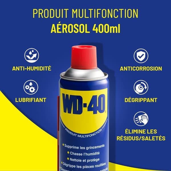 Degrippant - smörjmedel Wd-40 - WD-40 600 - Multifunktionell förberedelse 600ml