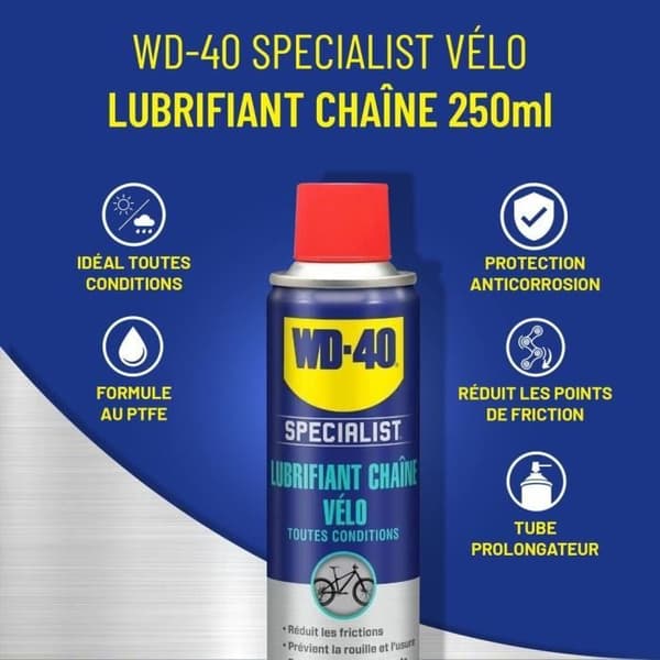 WD 40 - Alla förhållanden kedjesmörjmedel - Spray 250ml