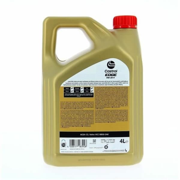 Moottoriöljy Castrol EDGE Bensiini Diesel Hybridi 0W20 4 L