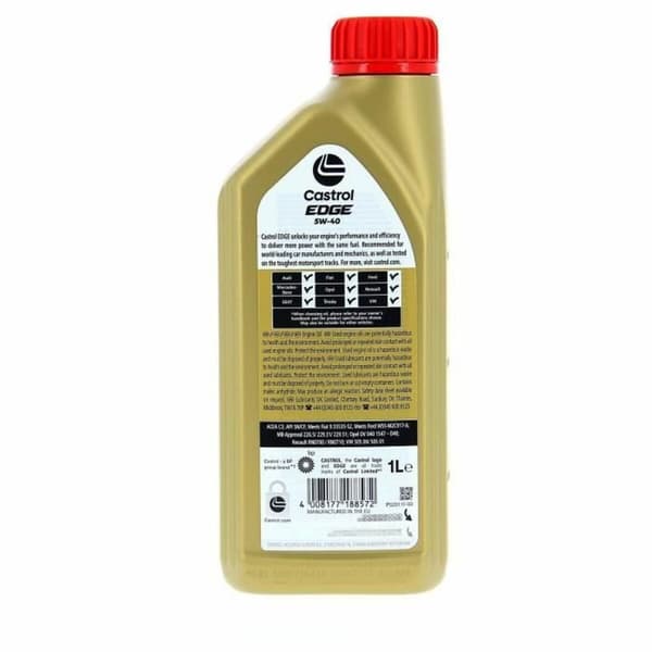 Moottoriöljy Castrol Bensiini Diesel Hybridi 5W40 1 L