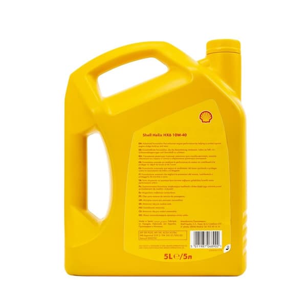 Auton moottoriöljy Shell Helix HX6 5 L 10W40