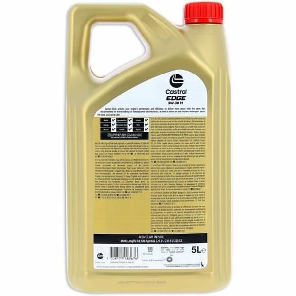 Moottoriöljy Castrol Edge Bensiini Diesel Hybridi 5W30 5 L