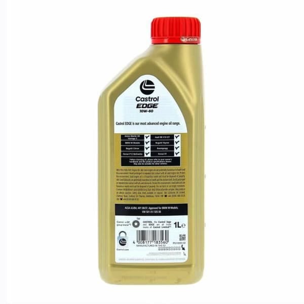 Moottoriöljy Castrol Edge Bensiini Diesel 10w60 1 L