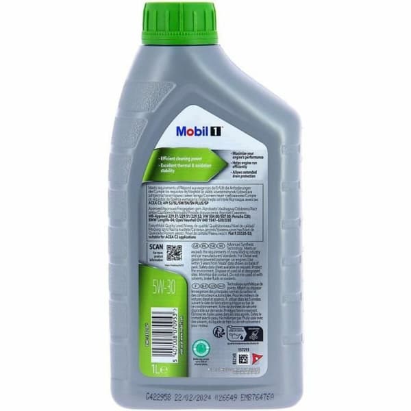Auton moottoriöljy Mobil 5W30 ESP 5W30 1 L