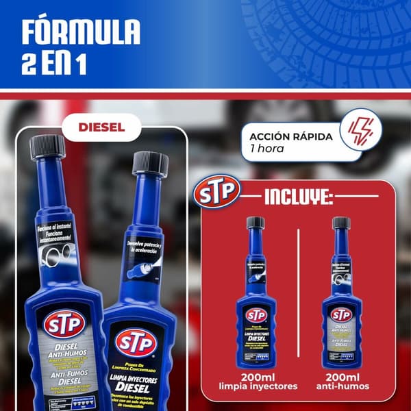 Pre-ITV-kit för dieselmotorer STP E300575763 Diesel Bil 200 ml x 2 2 Delar