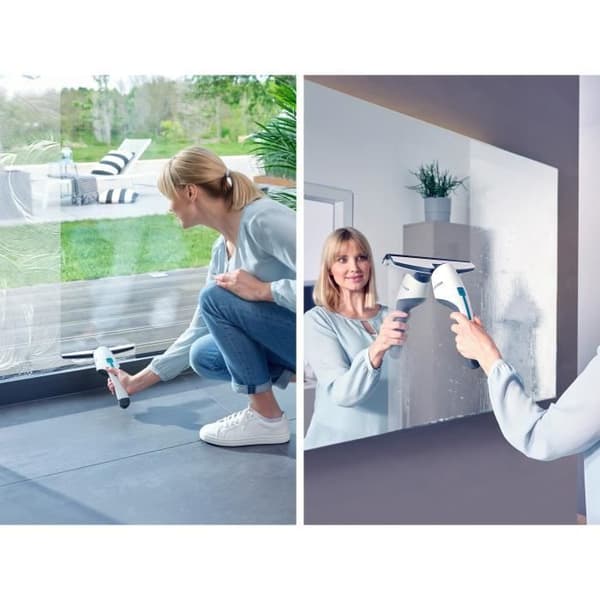 LEIFHEIT 51030 - Nemo fönstersugarsats - 60 ml tank - 45 min autonomi - IPX7 - Ergonomisk och smal design - Vattentät