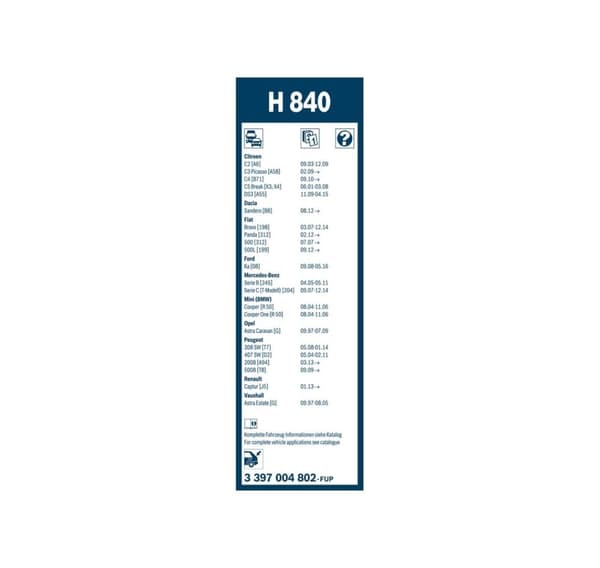 Bosch pedel H840 290mm