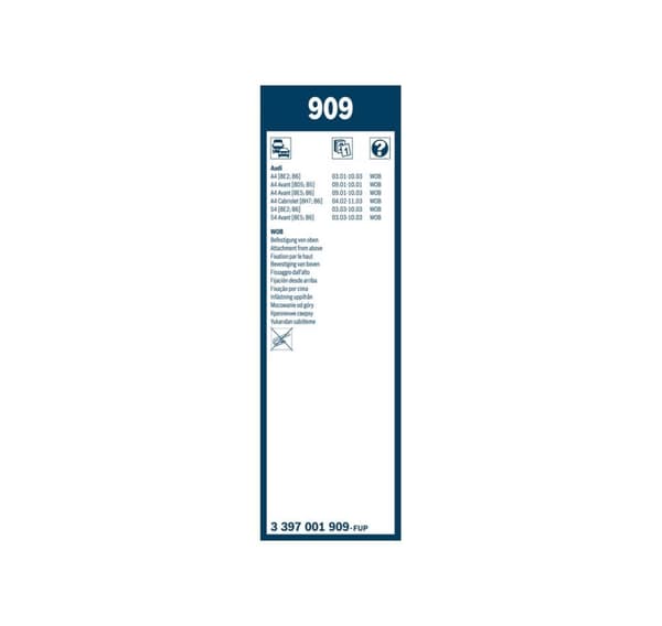 Bosch TWIN vaktmestere 909S A4 01- (spesifikasjoner)