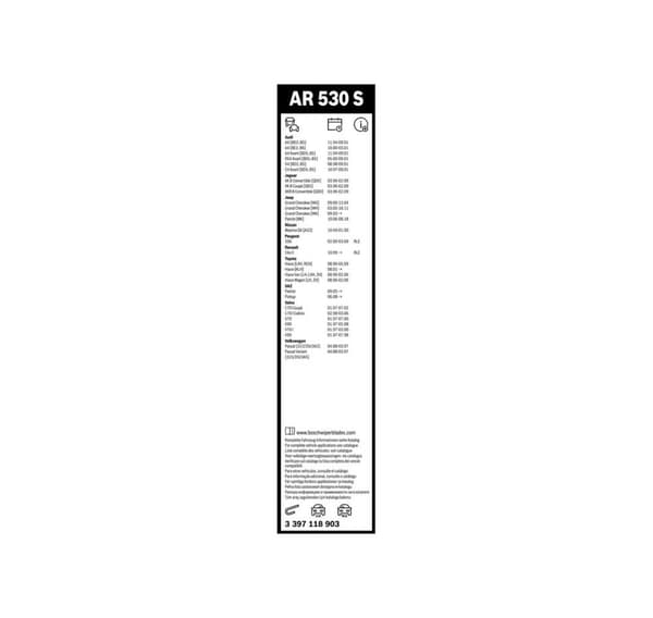 Bosch vaktmestere AR530S 530/530