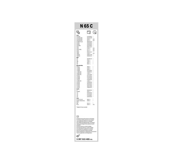 Bosch vaktmester N65C 650mm for lastebil