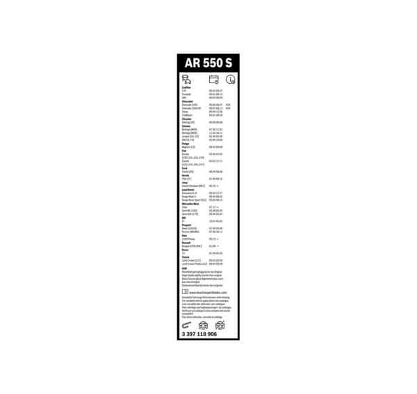 Bosch viceværter AR550S 550/530