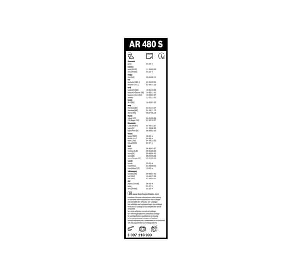 Bosch Janitors AR480S 475/475