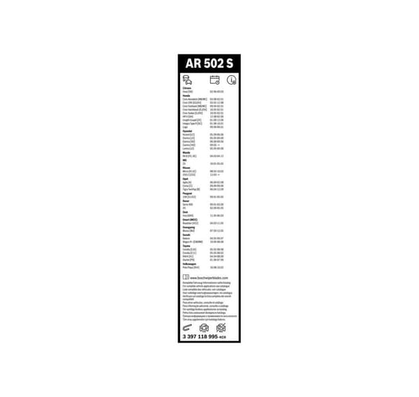 Bosch vaktmestere AR502S 500/450