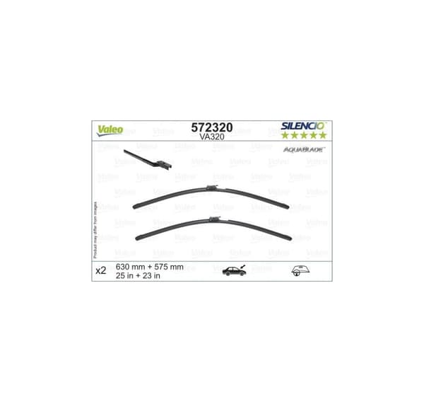 Valeo Silencio Aquablade 572320 Husholderske uten ramme