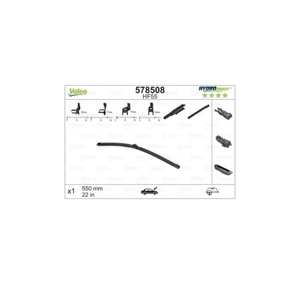 Valeo Hydroconnect rammeløs vicevært 550x1 578508