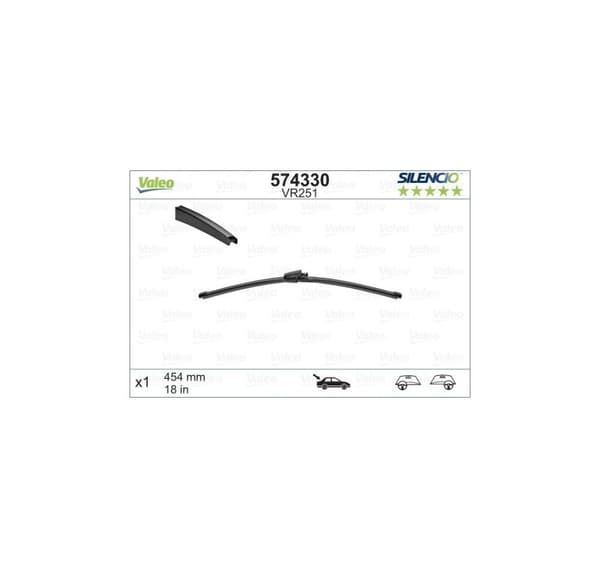 Valeo Silencio 454mm 574330 Bageste vicevært