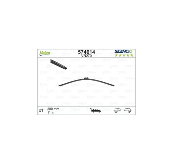 Valeo Silencio 280mm 574614 Bageste vicevært