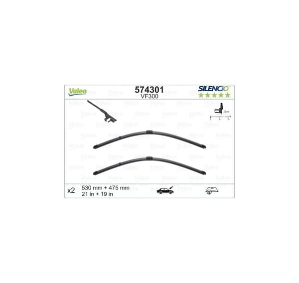 Valeo Silencio XTRM 530+475mm 574301