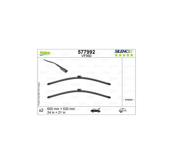 Valeo Silencio XTRM 600+530 mm 577992 Ramlösa vaktmästare