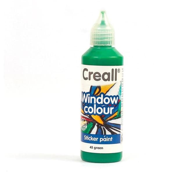 Flytbar fönsterfärg Creall Glass 80 ml - grön