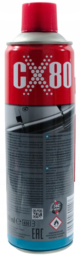 CX80 VITT FETT FÖR GÅNGJÄRNSLÅS 500ML