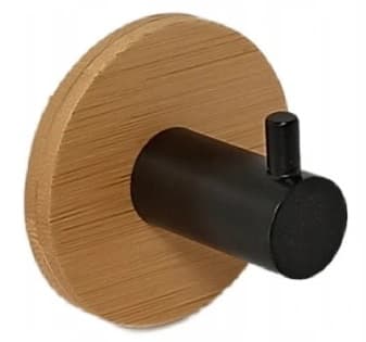 Umbra rund självhäftande galge i bambu