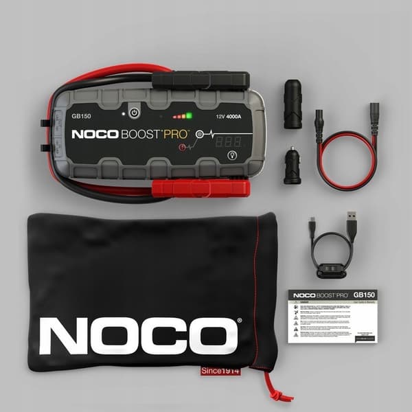 NOCO GB150 Boost 12V 3000A Jump Starter -käynnistinlaite integroidulla 12V/USB-akulla